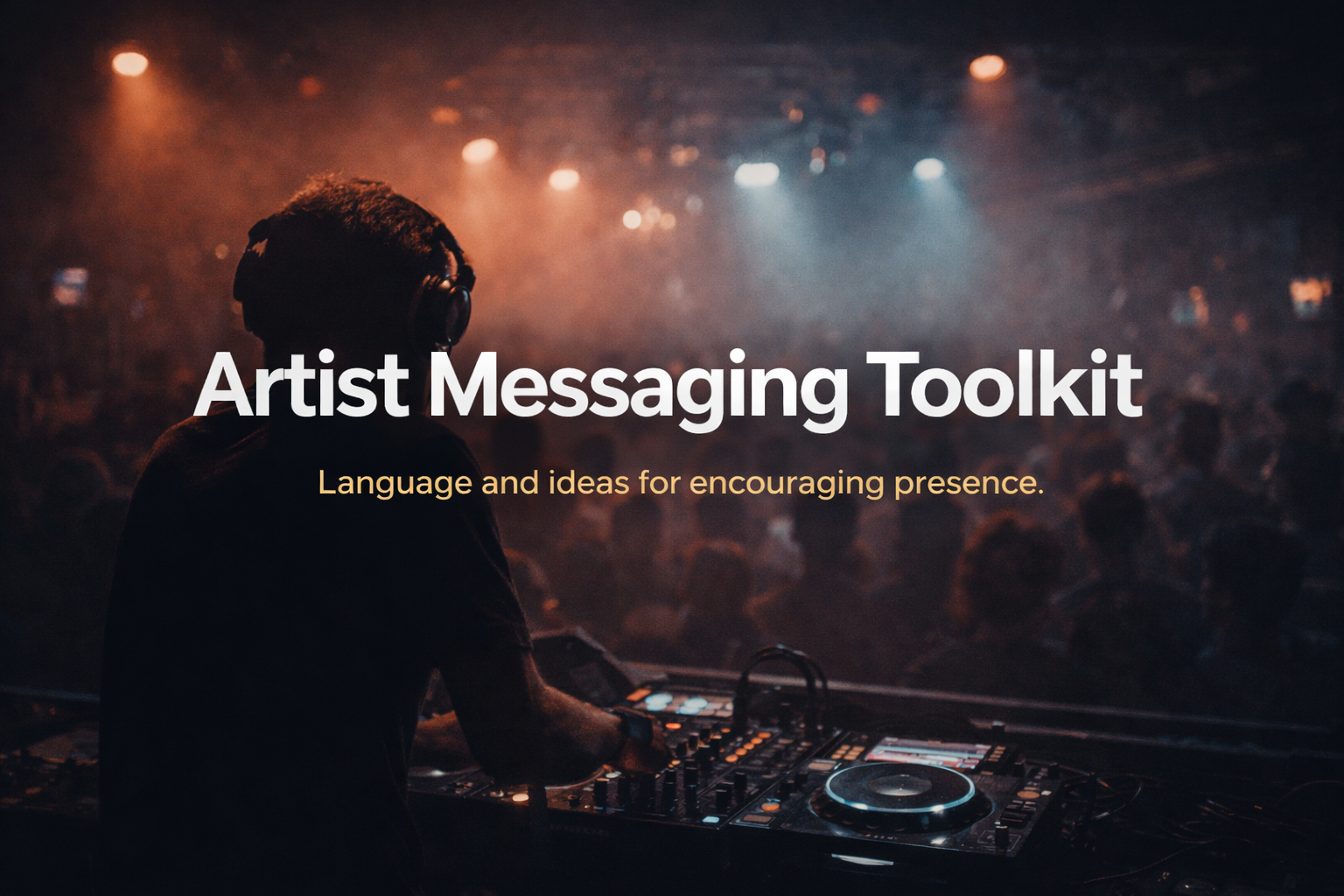Artist Messaging Toolkit PDF